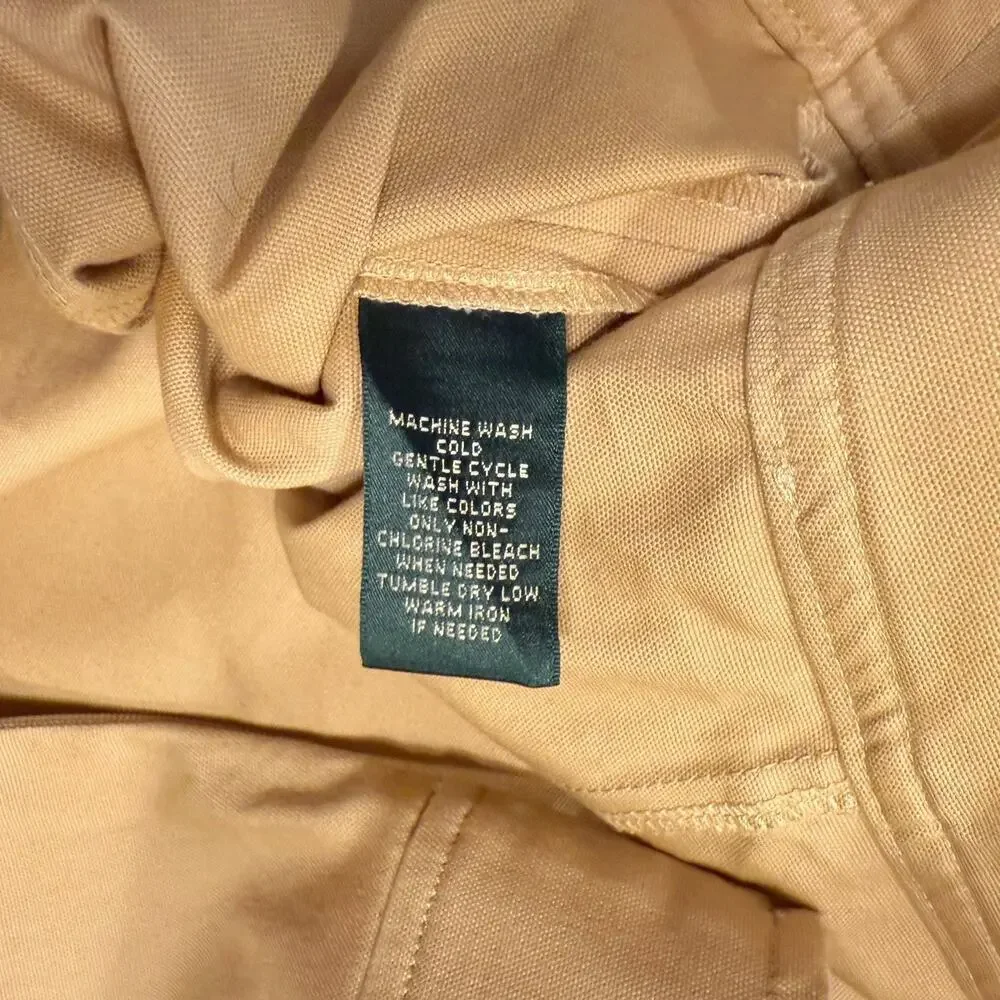 Lauren Ralph Lauren Khaki Skirt Size 10 Tan Cotton Twill A-Line NWT
